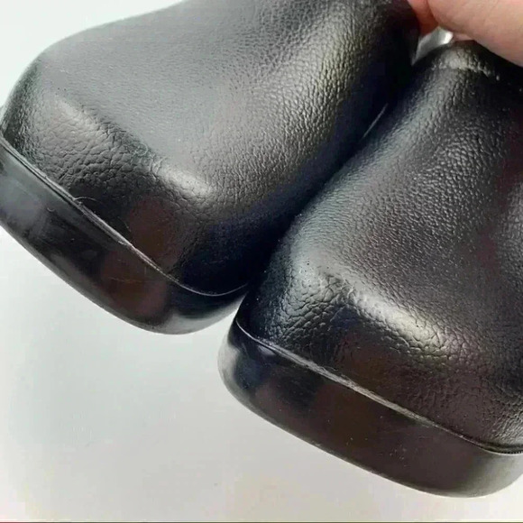 Klogs closed back clogs 9 black leather slip on - Picture 8 of 10